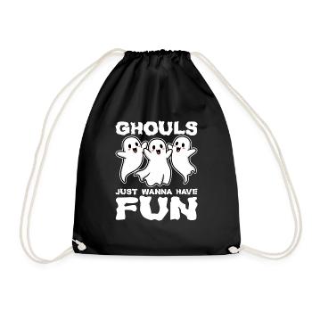 GHOULS JUST WANNA HAVE FUN - HALLOWEEN GIFT - Drawstring Bag - black - Front