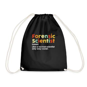 Scientifique médico-légal Drôle Définition Rétro - Sac de sport léger - noir - Devant