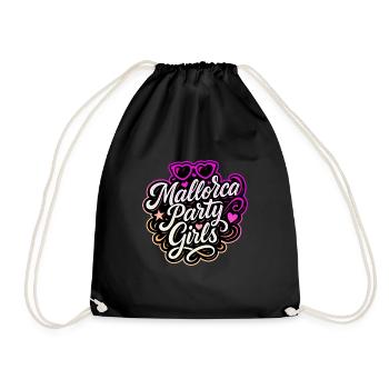Mallorca Party Girls Colorful - Drawstring Bag - black - Front