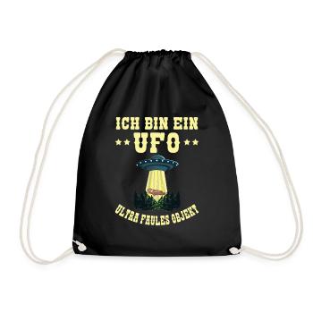 Je suis un OVNI Ultra paresseux Objet Paresseux Alien - Sac de sport léger - noir - Devant