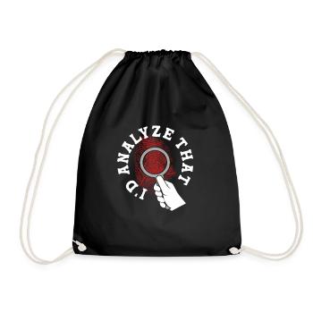 Scientifique médico-légal : J’analyserais cela - Sac de sport léger - noir - Devant