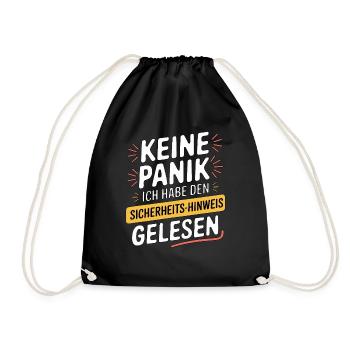 SECURITY - Drawstring Bag - black - Front