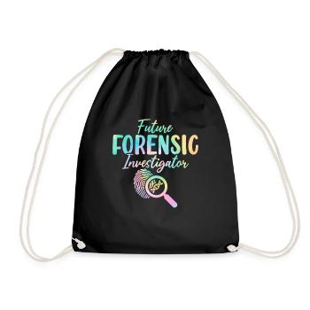 Enquêteur médico-légal Tie Dye Funny Forensics - Sac de sport léger - noir - Devant