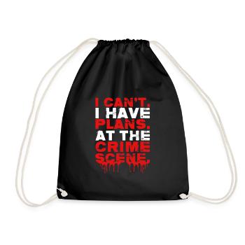 Forensics, Forensic Scientists, Criminology - Drawstring Bag - black - Front