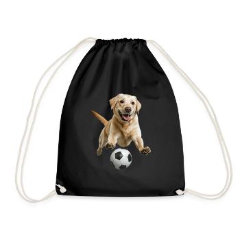 Labrador Retriever - Turnbeutel - Schwarz - Vorne
