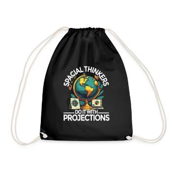 Geographic Information Systems Special Thinkers - Drawstring Bag - black - Front