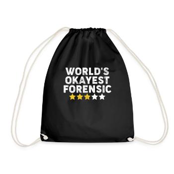 Worlds Okayest Forensic Drôle Scène de crime Forensic - Sac de sport léger - noir - Devant