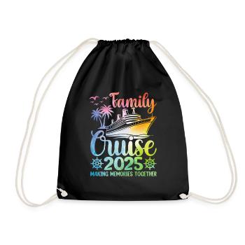 Croisière en famille 2025 - Sac de sport léger - noir - Devant