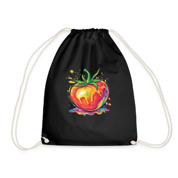 Tomate Pop Art Arc-en-ciel - Sac de sport léger - noir - Devant