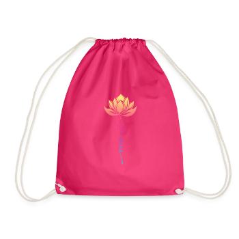 Murmurez gracieusement Namaste et honorez la lumière partagée - Sac de sport léger - fuchsia - Devant
