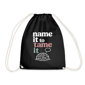 Thérapie Affirmation Pleine conscience Citation Sentiments - Sac de sport léger - noir - Devant