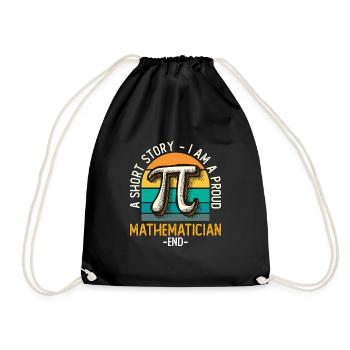 Mathematician A Short Story I Am A Statistician - Drawstring Bag - black - Front