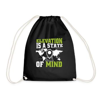 Geographic Information Systems - Drawstring Bag - black - Front