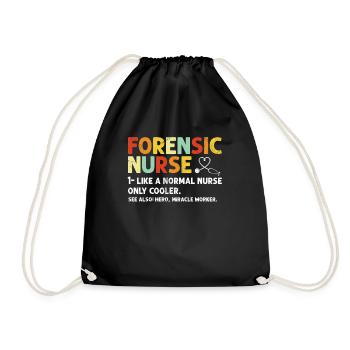 Infirmière médico-légale Drôle Définition Infirmière saine d’ - Sac de sport léger - noir - Devant