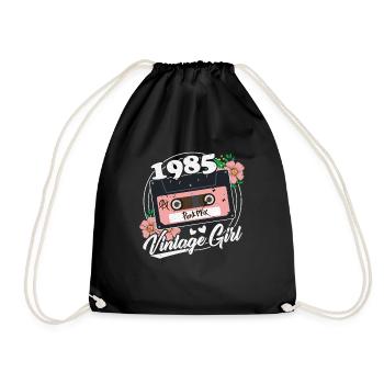 1985 Anniversaire Vintage 40 ans Rétro Femmes - Sac de sport léger - noir - Devant