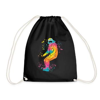 Snowboarder Snowboarding Snowboard - Sac de sport léger - noir - Devant