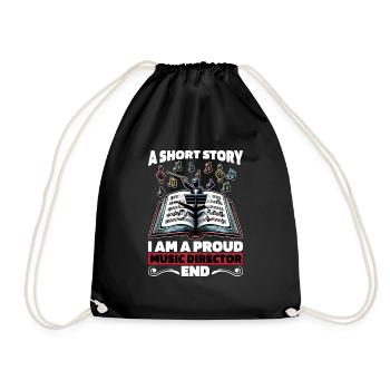 Directeur musical Une nouvelle Je suis un directeur de groupe - Sac de sport léger - noir - Devant