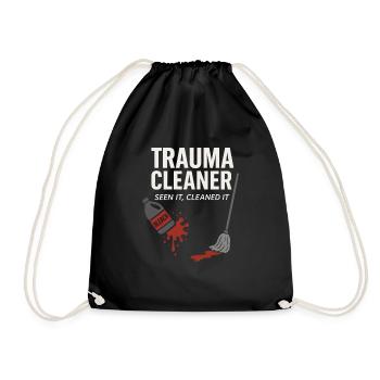 Nettoyeur médico-légal Humour noir Scène de crime Biohazard - Sac de sport léger - noir - Devant