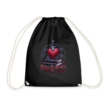 Dark Romance Heartbreak - Bloody Love & Books - Drawstring Bag - black - Front