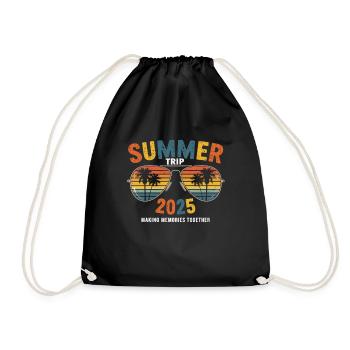 Sonnenbrille & Sonne 2025 - Turnbeutel - Schwarz - Vorne