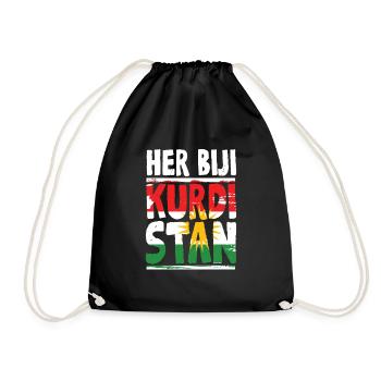 Her Biji Kurdistan Kurde Kurden - Turnbeutel - Schwarz - Vorne