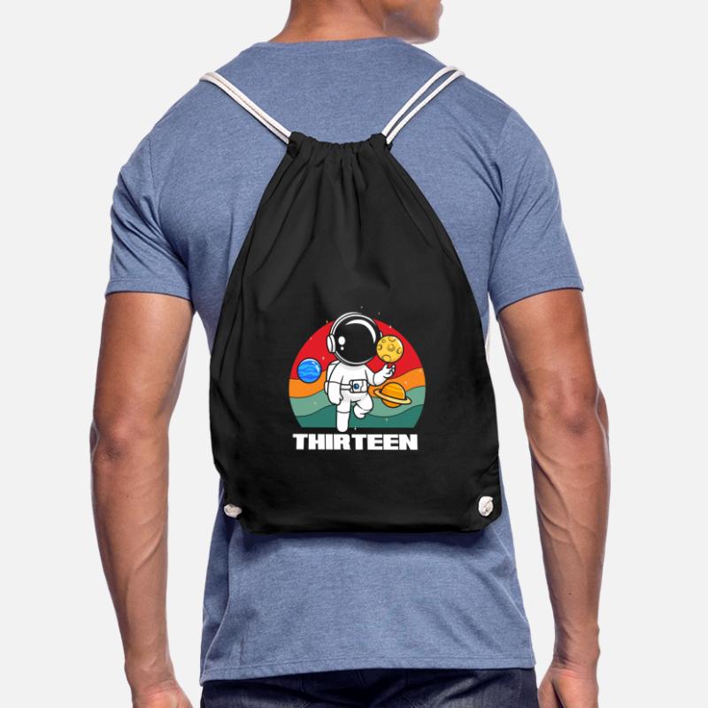 Space adventures for thirteen-year-olds Drawstring Bag