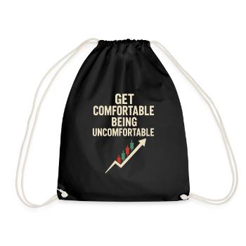 Stock Trader Trading Mindset - Feel Good - Drawstring Bag - black - Front