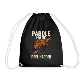 Kayak Fishing Life Angler Pride Fish On Outdoor - Drawstring Bag - black - Front
