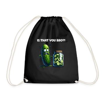 C’est toi mon frère ?! Cornichon de concombre Amateurs de concombre - Sac de sport léger - noir - Devant