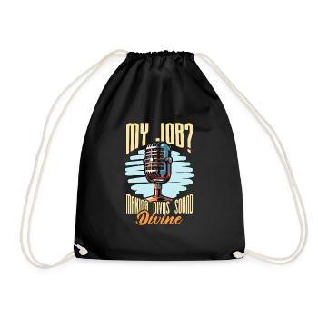 Directeur musical Mon métier Making Divas Music Lover - Sac de sport léger - noir - Devant