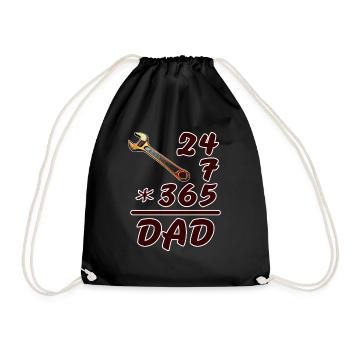 24-7-365 DAD - Sac de sport léger - noir - Devant