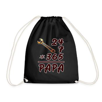24-7-365 PAPA - Sac de sport léger - noir - Devant
