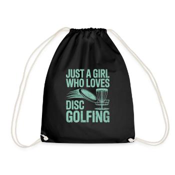 Juste une fille qui aime le Disc Golf - Sac de sport léger - noir - Devant