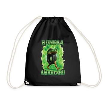 Frosch - Turnbeutel - Schwarz - Vorne