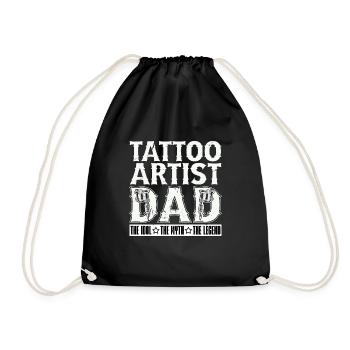 Tattoo Artist Dad The Idol The Myth Tattoo Arts - Turnbeutel - Schwarz - Vorne