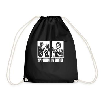 Tatoueur Mon problème Mon pictogramme Maman Papa - Sac de sport léger - noir - Devant