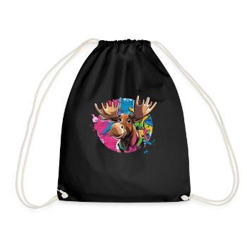 Orignal avec breloque graffiti - Sac de sport léger - noir - Devant