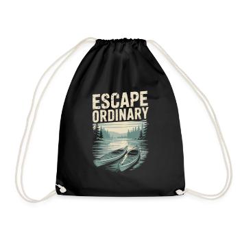 Sortez de la vie quotidienne – Chemise de voyage en kayak - Sac de sport léger - noir - Devant