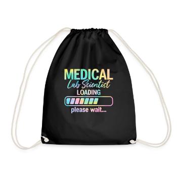 Scientifique de laboratoire Chargement Tie Dye Drôle MLS Médical - Sac de sport léger - noir - Devant