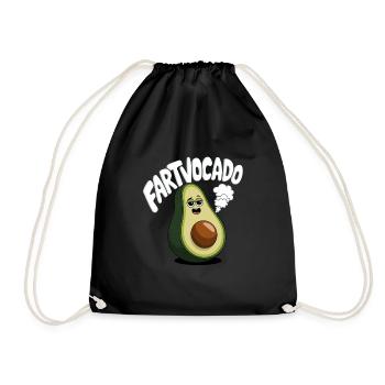 Drôle d’avocat pet pet fartvocado - Sac de sport léger - noir - Devant