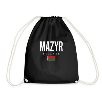 Mazyr Belarus Weißrussland - Turnbeutel - Schwarz - Vorne