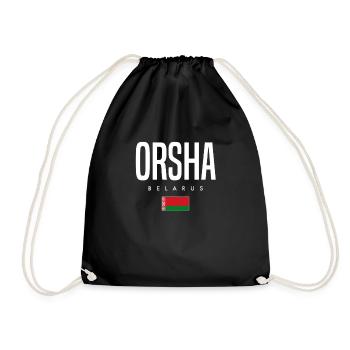 Orsha Belarus Weißrussland - Turnbeutel - Schwarz - Vorne