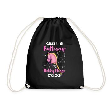 Saddle up Hobby Horse Hobby horsing - Drawstring Bag - black - Front