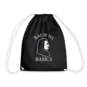 Classical Pianist Piano Life Music Recital - Drawstring Bag - black - Front