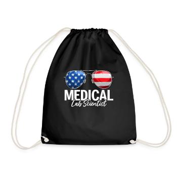 Medical Lab Scientist USA Sunglasses MLS Lab - Drawstring Bag - black - Front