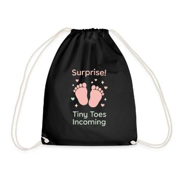 Unplanned Parents Club New Baby Life Gift - Drawstring Bag - black - Front