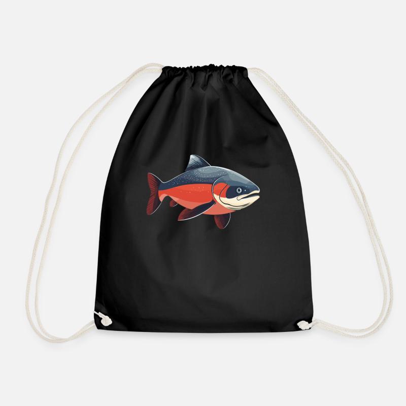 Saumon Saumon - Sac de sport léger - noir