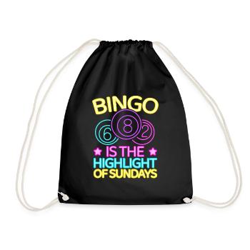 Le jeu de bingo est le point culminant du bingo du dimanche - Sac de sport léger - noir - Devant