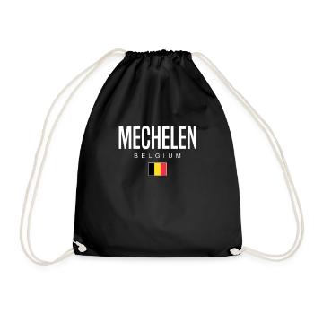 Malines, Belgique - Sac de sport léger - noir - Devant