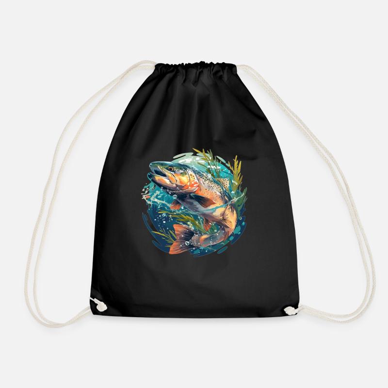 Saumon Saumon - Sac de sport léger - noir